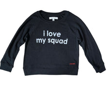 Peace Love World girls cozy knit I Love My Squad sweater S(5-6)