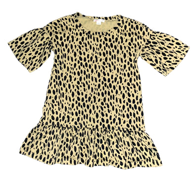 Crewcuts girls drop waist leopard print tunic 4