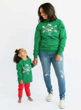 Whistle & Flute Kawaii Christmas Lights Mommy & Me sweatshirt set (XS & 5-6)NEW