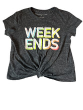 Rockets of Awesome girls twisted hem Weekends t-shirt 7