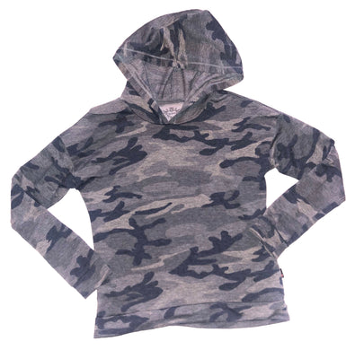 T2 Love girls camouflage hoodie with shoulder cutout 10