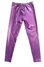 Hope Jeans girls pink metallic sparkle leggings 10