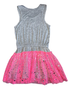 Rockets of Awesome girls tulle metallic splatter tank dress 4
