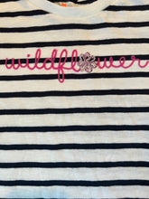 Crewcuts girls striped Wildflower tee shirt S(6-7)
