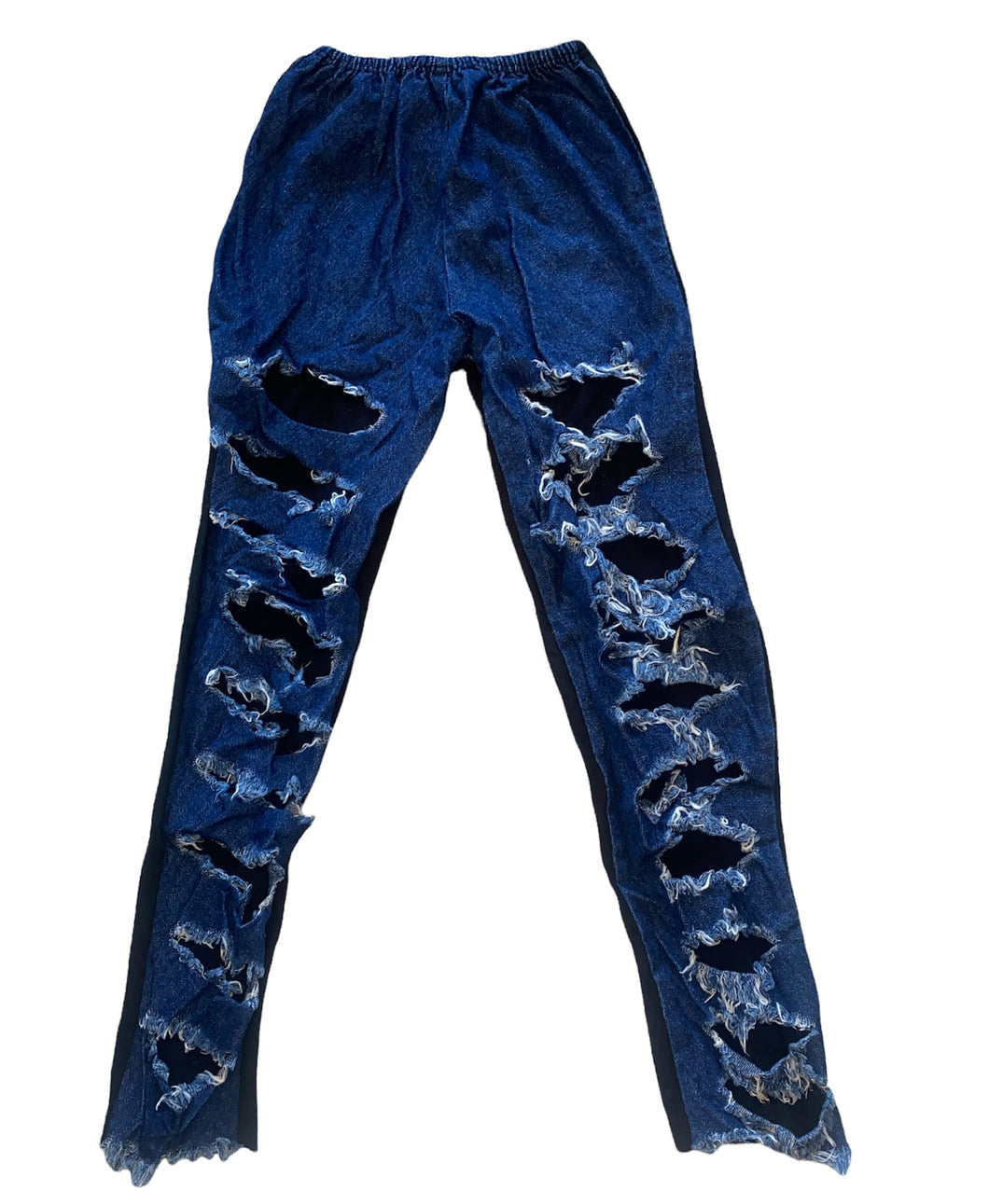 Hope Jeans girls slashed dark wash denim leggings 6