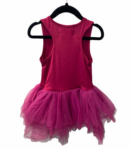 Iloveplum B.A.E racerback tutu dress in fuschia 6 NEW