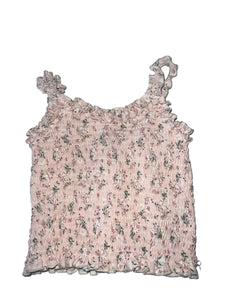 Flowers By Zoe little girls smocked floral cropped tank top 4