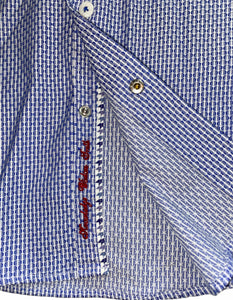 Robert Graham boys bubble knit button down dress shirt 8