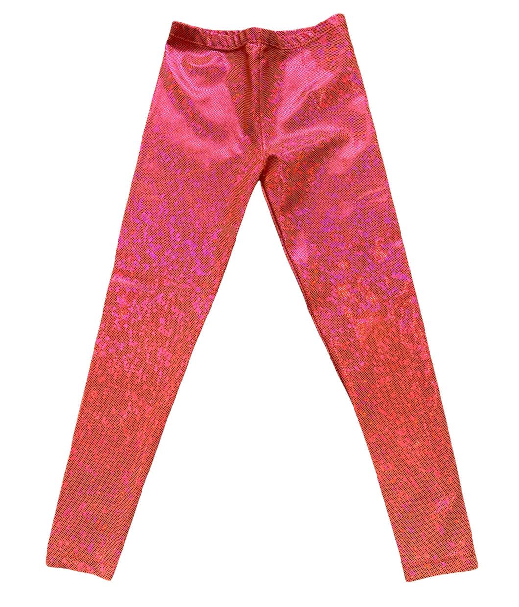 Hope Jeans girls pink sparkle high shine leggings 10