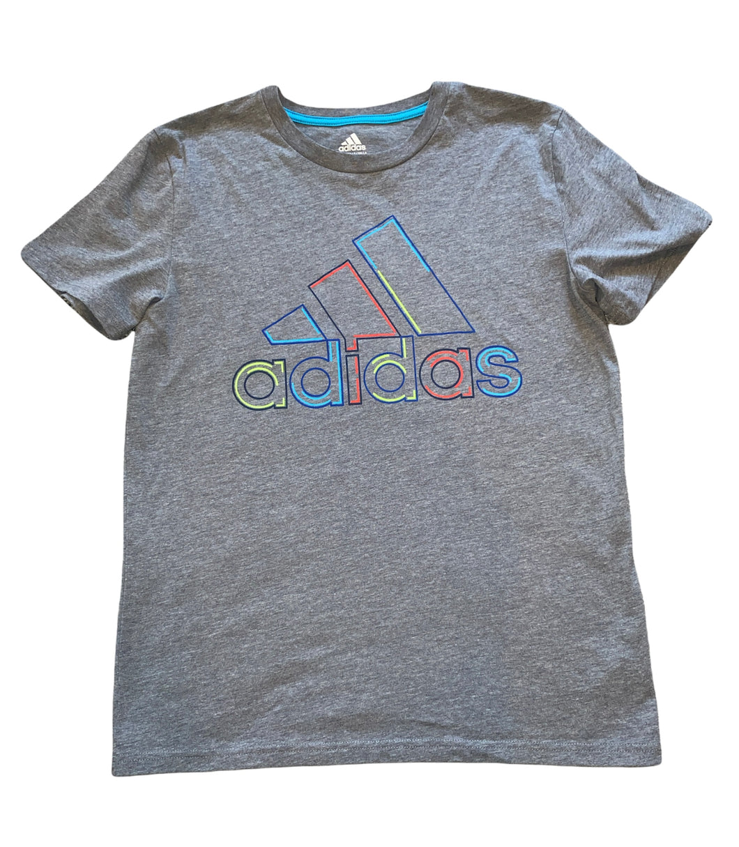 Adidas boys cotton logo tee shirt L(14-16)