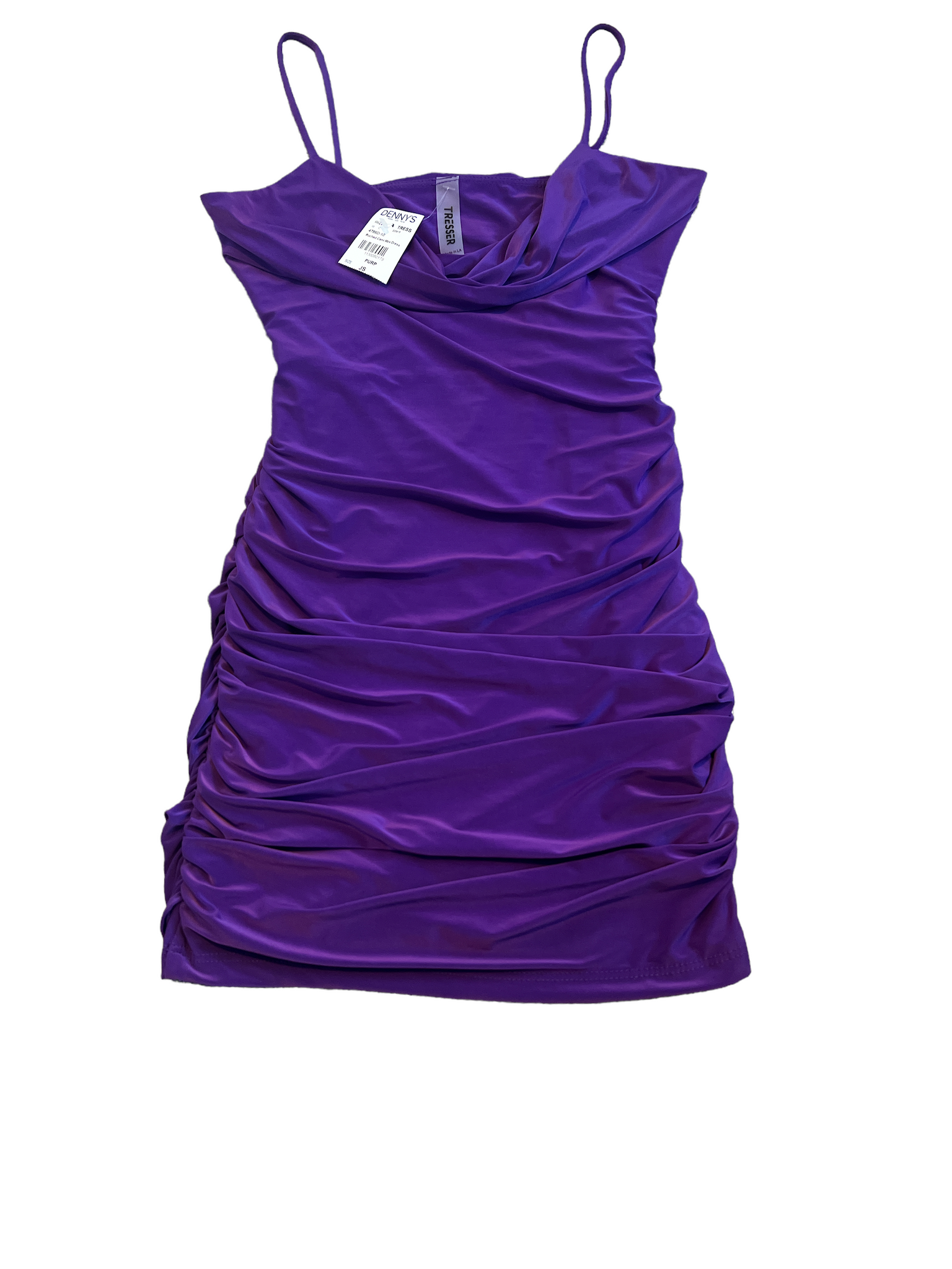 Tresser Slinky Ruched Cami Mini Dress Junior S New Tresser Slinky Ruched Cami Mini Dress Junior S New