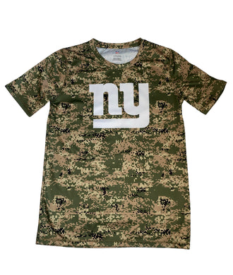 NFL boys pixelated camo NY Giants active tee LG(14-16)