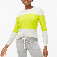 J Crew Women’s Soft Yarn Color Block Sweater XS NEW
