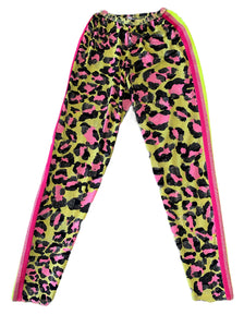 Hope Jeans girls 3pc LOVE set (short sleeve, long sleeve & leopard leggings) 10