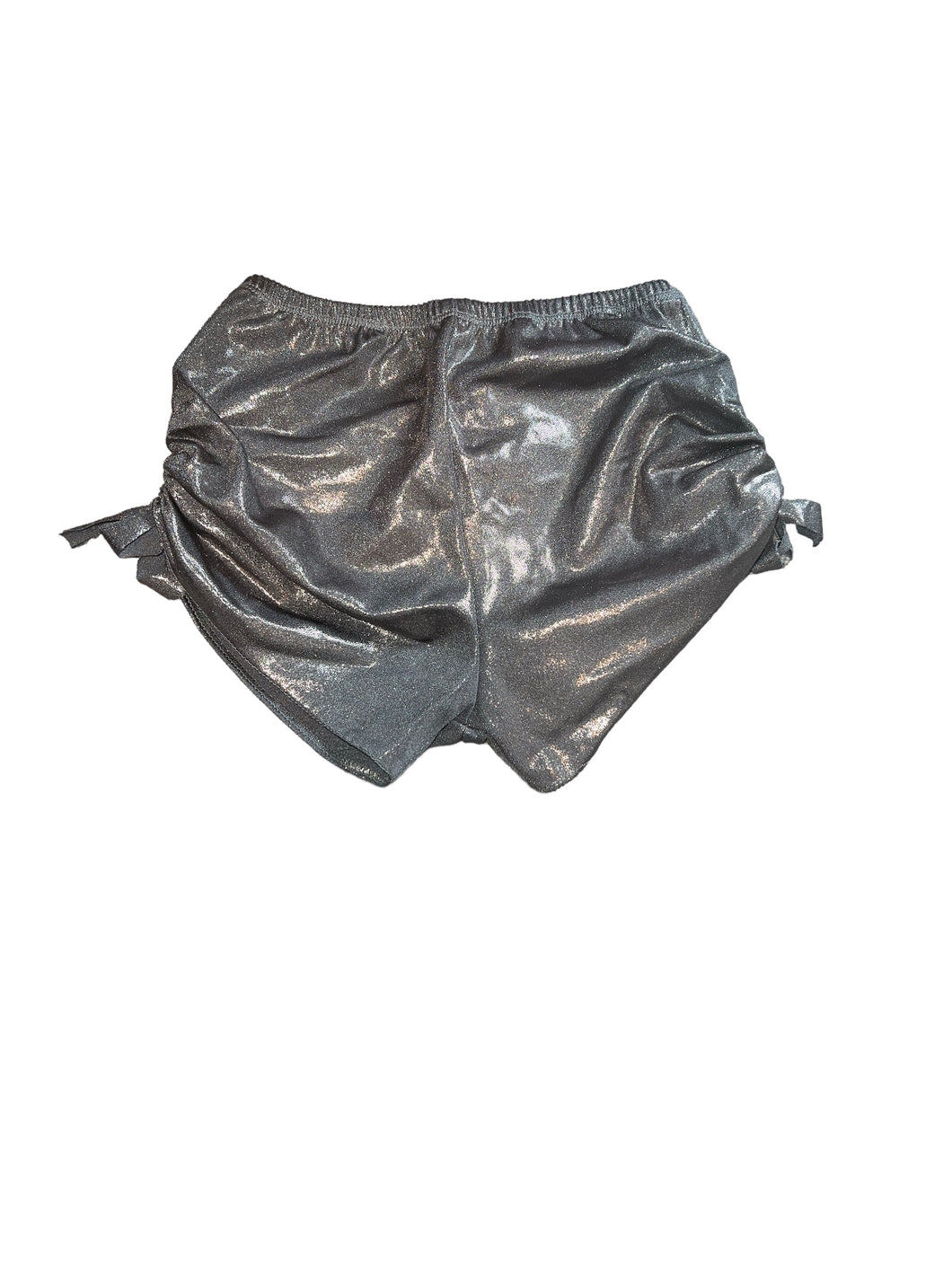 Hope Jeans girls metallic silver cinched shorts 10