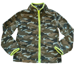 Oshkosh B’gosh boys camouflage zip fleece jacket 8