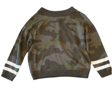 Hem & Thread women’s dolman sleeve off shoulder camouflage sweater S