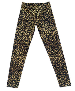 Hope Jeans girls high shine leopard print leggings 10