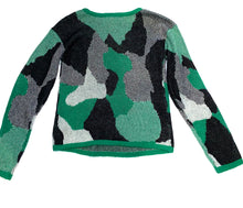 BB Dakota women’s lightweight abstract camo knit sweater XS