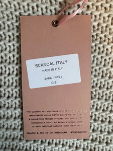 Scandal Italy women’s chunky knit sweater ONE SIZE FITS MOST NWT