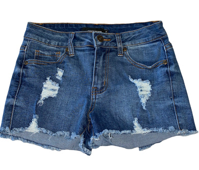 Contraband junior girls ripped cutoff jean shorts 3