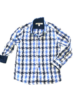Isaac Mizrahi boys box check button down shirt 4
