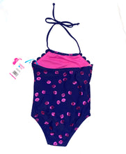 Limited Too girls scalloped one-piece seashell halter swimsuit 4 NEW