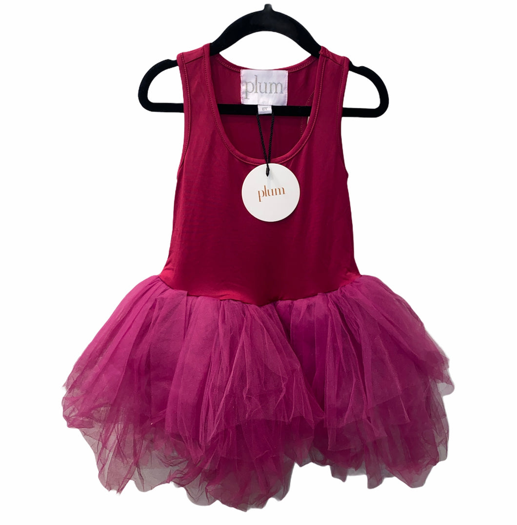 Iloveplum B.A.E racerback tutu dress in fuschia 6 NEW