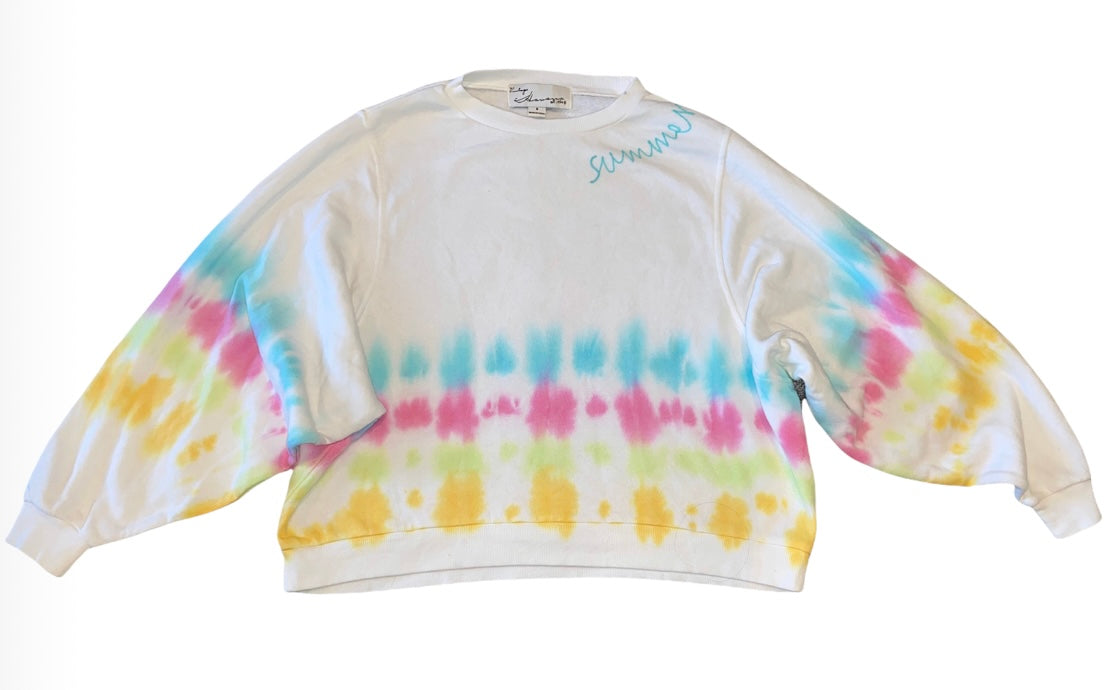 Vintage Havana Tie Dyed Cropped 2024 Hoodie Small