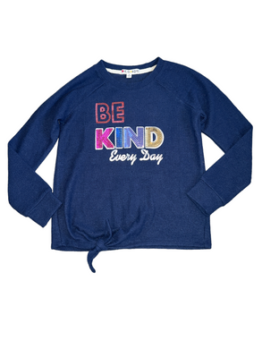 Love Glam Girl cozy knit Be Kind Every Day knotted top 5