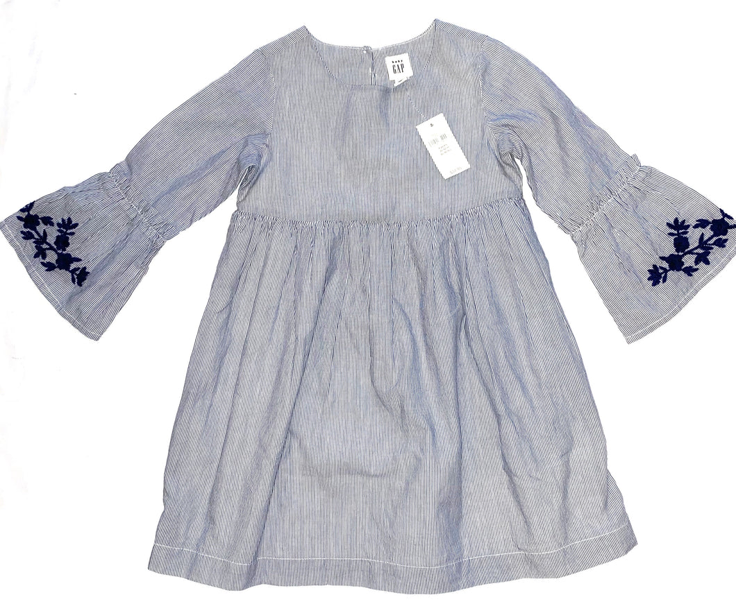 Gap girls embroidered floral bell sleeve dress 4T NEW