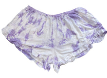 Erge Designs junior girls stretchy scalloped tie dye shorts S