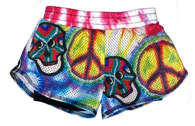 Terez girls airbrush graffiti mesh layered shorts M(5)