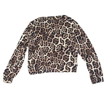 Gaze junior girls leopard print cozy knit sweater S