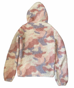 Hollister junior girls camouflage sherpa hoodie XS