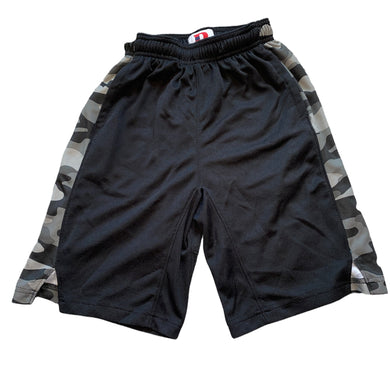 Denny’s boys long athletic camouflage panel shorts  S(8)