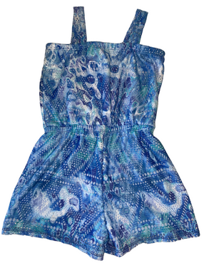 Random Hearts toddler girls crochet romper 3T