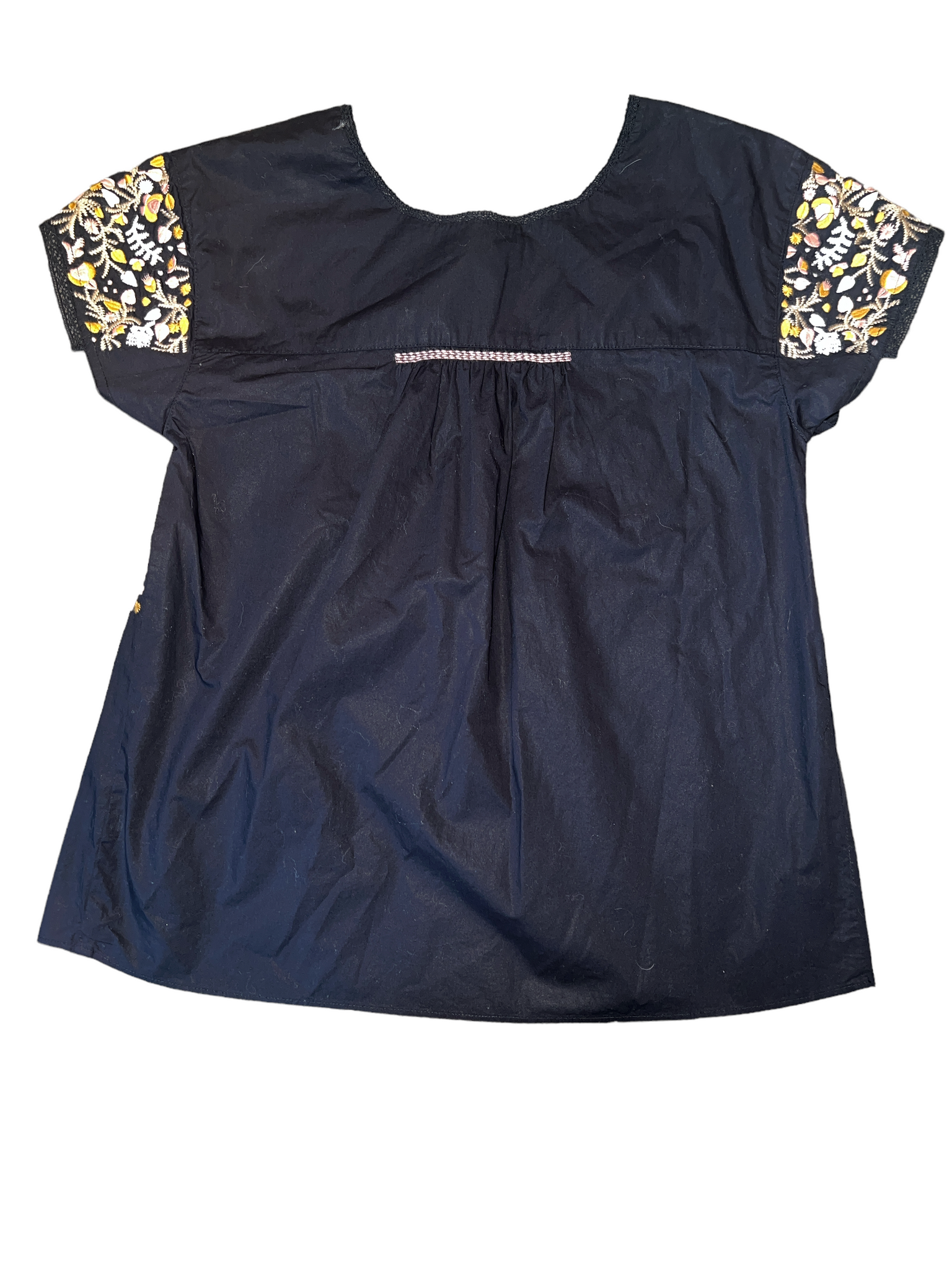 Madewell women's short sleeve floral embroidered peasant top XS Makenna's Threads Madewell women's short sleeve floral embroidered peasant top XS Makenna's Threads
