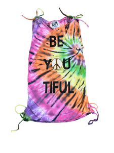 Hope Jeans girls Be You Tiful sequin peace tunic tank top 8-10 (read measurements)
